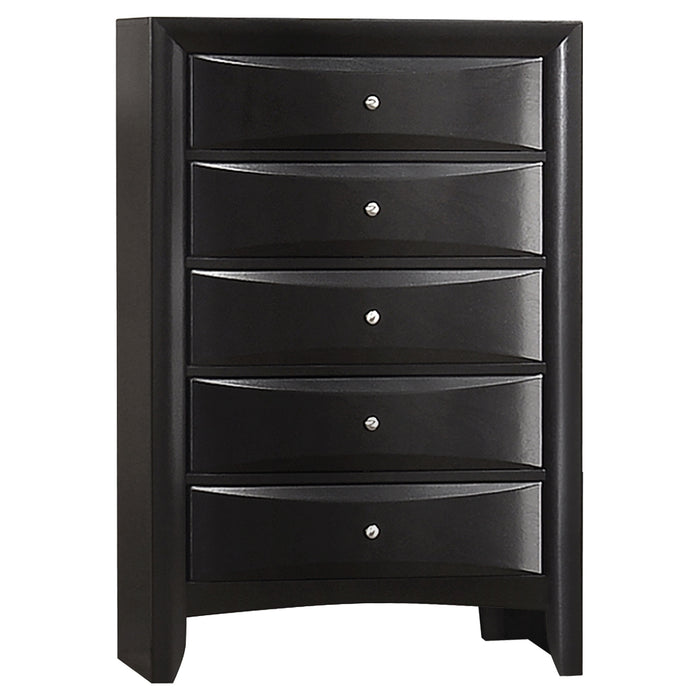 Briana 5-piece Eastern King Bedroom Set Black
