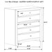 Black Briana 5-piece California King bedroom furniture set by CoasterEssence, includes bed frame, nightstands, and dresser.