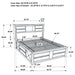 Black Briana 4-piece queen bedroom set by CoasterEssence featuring a bed frame, nightstands, and dresser in a modern furniture style.