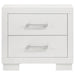 Jessica 5-piece Eastern King LED bedroom furniture set by CoasterEssence featuring snow white finish and modern design.