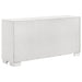 Jessica 5-piece Eastern King LED bedroom furniture set by CoasterEssence, featuring white finish and modern design in the image.