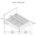 CoasterEssence Jessica Wood Eastern King LED Panel Bed in snow white finish