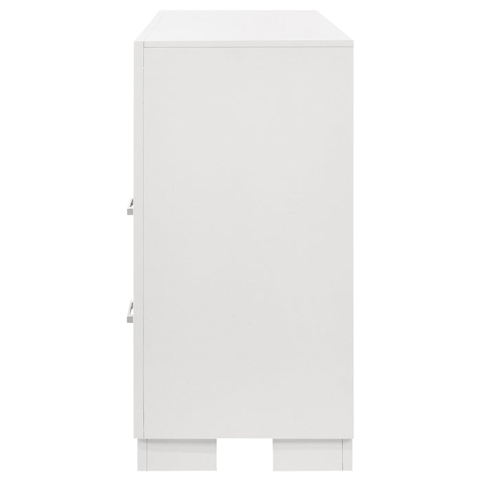 Jessica 6-drawer Dresser Snow White