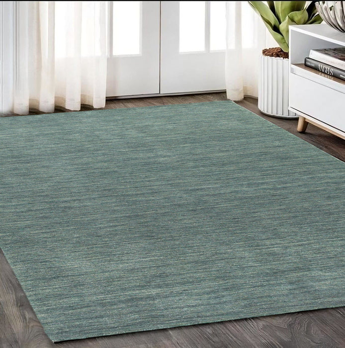 5' X 8' Wool Hand Tufted Area Rug - Light Blue