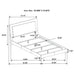 White high gloss Felicity 5-piece full bedroom furniture set by CoasterEssence, includes bed frame, nightstands, and dresser.