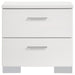 Felicity 4-piece Eastern King bedroom set by CoasterEssence featuring white high gloss finish and modern furniture design.