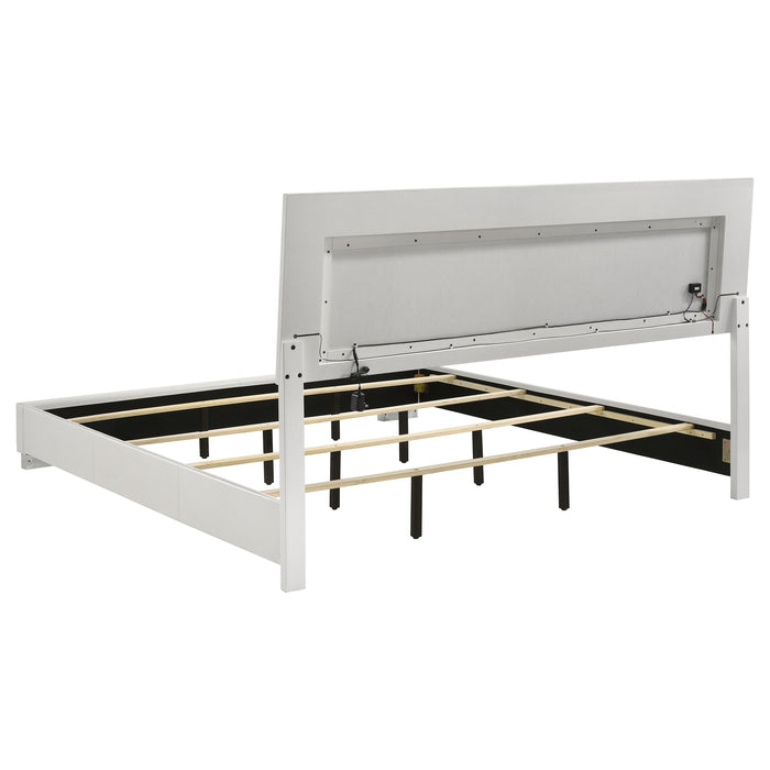 Felicity 4-piece California King Bedroom Set White Gloss