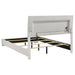 CoasterEssence Felicity 4-piece queen bedroom set in white high gloss finish