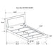 Felicity 5-piece queen bedroom set by CoasterEssence in white high gloss finish
