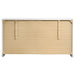 White high gloss Felicity 6-drawer dresser by CoasterEssence, featuring sleek modern furniture design with silver handles.