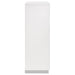 White high gloss Felicity 5-drawer bedroom chest by CoasterEssence with sleek modern design and ample storage space.