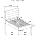 Felicity 4-piece full upholstered bedroom set in white high gloss by CoasterEveryday