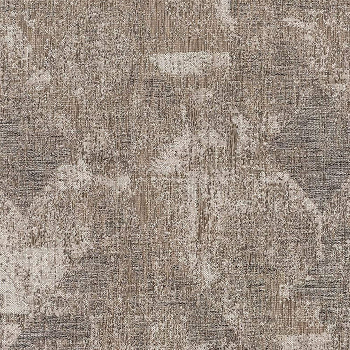 8' x 10' Abstract Polypropylene Rectangle Area Rug - Gray And Ivory