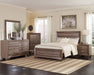 CoasterEveryday Kauffman 5-piece California King bedroom set in washed taupe with a modern furniture design.