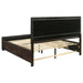 California King Storage Panel Bed by CoasterEveryday in dark cocoa wood finish, featuring sleek design and built-in storage drawers.