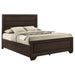 Dark cocoa Kauffman Wood Queen Storage Panel Bed by CoasterEveryday with a classic wooden design and built-in storage drawers.
