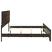 Dark cocoa Kauffman Wood Eastern King Panel Bed by CoasterEveryday showing the sturdy wooden frame and classic design.