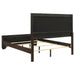 Dark cocoa wood Queen Panel Bed by CoasterEveryday, showcasing a sturdy frame and classic panel headboard for elegant bedroom decor.