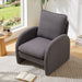 Giga modern sherpa upholstered accent armchair with plush comfort, ideal for living rooms, bedrooms, or office lounge areas.