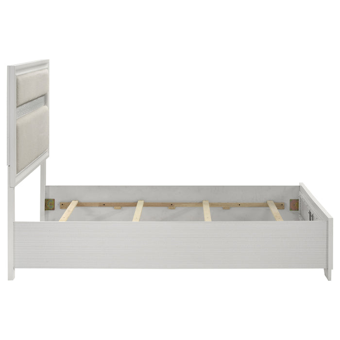 Miranda 54-inch Upholstered Full Panel Bed White