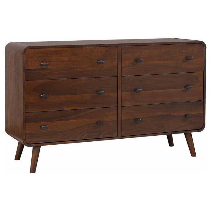Robyn 4-piece Eastern King Bedroom Set Dark Walnut