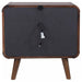 Robyn dark walnut 2-drawer nightstand by CoasterEssence with sleek modern design and wood grain finish for bedroom use.