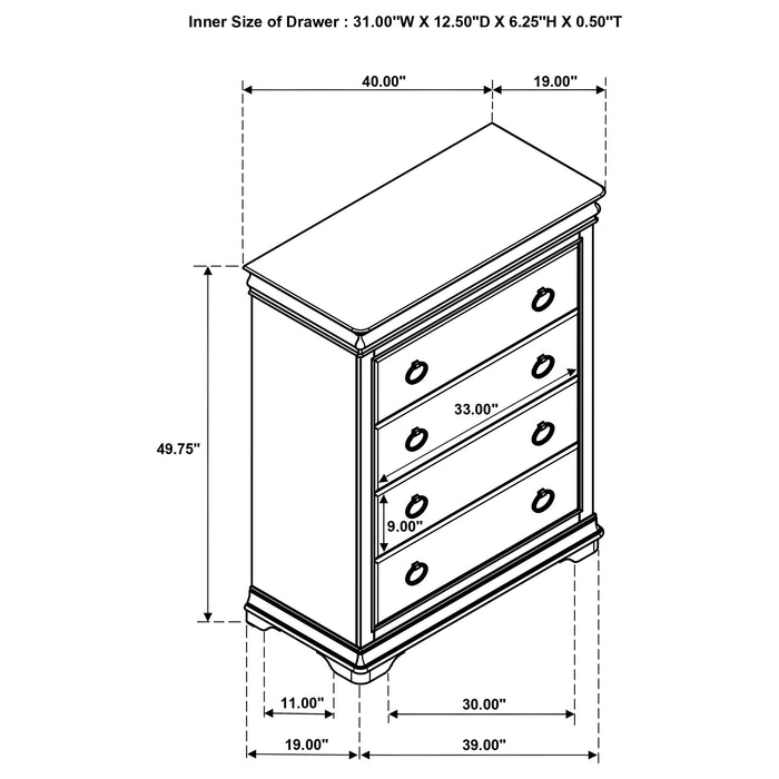 Garland 5-piece Queen Bedroom Set Brown Cherry