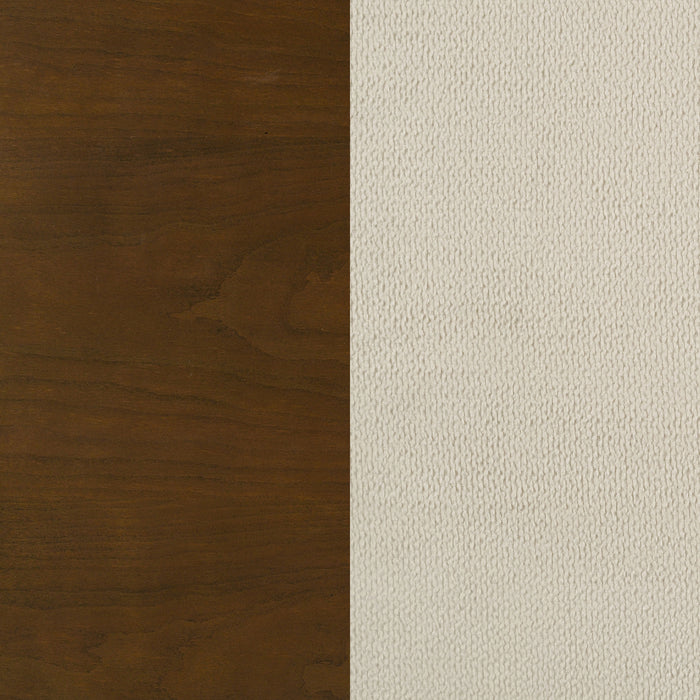 Garland 58-inch Queen Panel Bed Cream and Brown Cherry