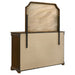 Brown cherry 9-drawer bedroom dresser with mirror from CoasterEveryday, showcasing sleek furniture design and spacious storage.