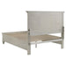 Distressed white Franco Wood Queen Storage Panel Bed by CoasterEssence featuring a classic design with built-in storage drawers.