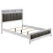 CoasterEveryday Barzini 4-piece Eastern King bedroom set in white, featuring a bed frame, nightstands, and dresser in a modern furniture style.