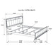 White California King Panel Bed by CoasterEveryday with wood finish and classic panel design, shown in a modern bedroom setting.