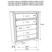 Black Miranda 5-piece twin bedroom furniture set by CoasterEveryday, including bed frame and matching bedroom pieces.