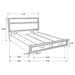 Black Miranda 51-inch wood full storage panel bed with built-in storage drawers and a sleek modern design.