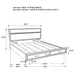 Miranda 5-piece California King bedroom set by CoasterEveryday featuring a black finish, including bed frame, nightstands, and storage drawers.