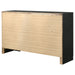 Black Miranda 9-drawer dresser by CoasterEveryday, showing sleek furniture with nine spacious drawers and modern design.