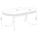 White and black retro 5-piece oval dining table set by CoasterEveryday, featuring a stylish modern furniture design.