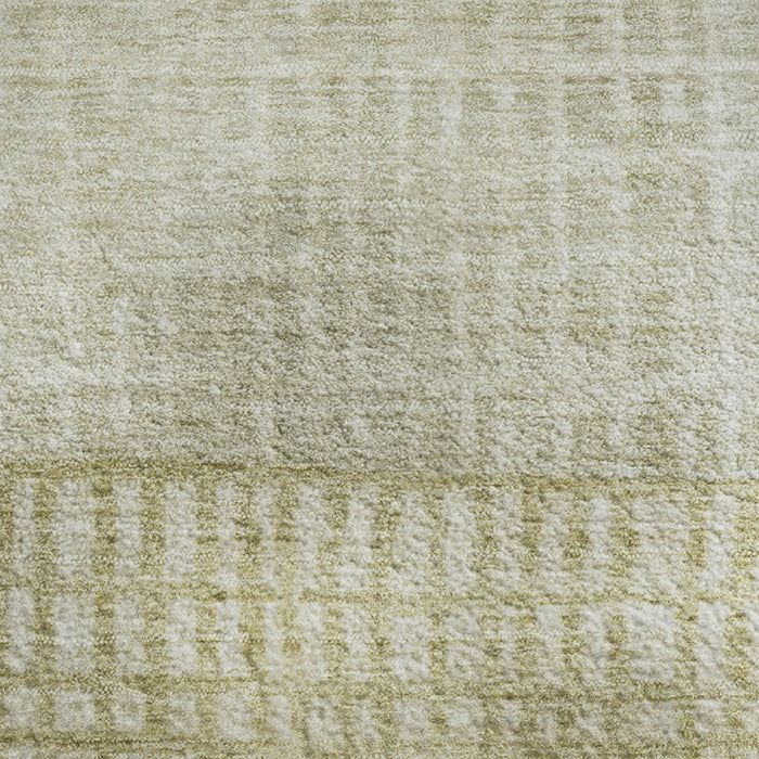 10' X 14' Geometric Washable Area Rug With UV Protection (705011) - Beige / Ivory / Gray