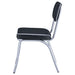 Pair of black retro upholstered dining side chairs from CoasterEveryday, featuring cushioned seats and stylish mid-century design.