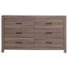 CoasterEveryday Brantford 4-piece Eastern King bedroom set in barrel oak wood, includes bed, nightstands, and dresser.