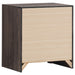 CoasterEveryday Brantford 4-piece Queen Bedroom Set in Barrel Oak with matching bed frame, nightstands, and dresser in a modern bedroom.
