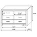 CoasterEveryday Brantford 4-piece Queen Bedroom Set in Barrel Oak with bed frame, nightstands, and dresser on a bedroom scene.