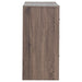 CoasterEveryday Brantford 6-drawer dresser in barrel oak wood with sleek metal handles and modern furniture design.