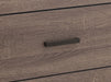 CoasterEveryday Brantford 6-drawer dresser in barrel oak wood with sleek modern design and metal handles.