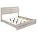 Coastal white Brantford 4-piece Eastern King bedroom furniture set, including bed, nightstands, and dresser, by CoasterEveryday.