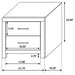 Coastal white Brantford 4-piece Eastern King bedroom set by CoasterEveryday, includes bed frame, dresser, mirror, and nightstands.