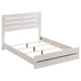 Coastal white Brantford 5-piece queen bedroom furniture set by CoasterEveryday, including bed, nightstands, and dresser.