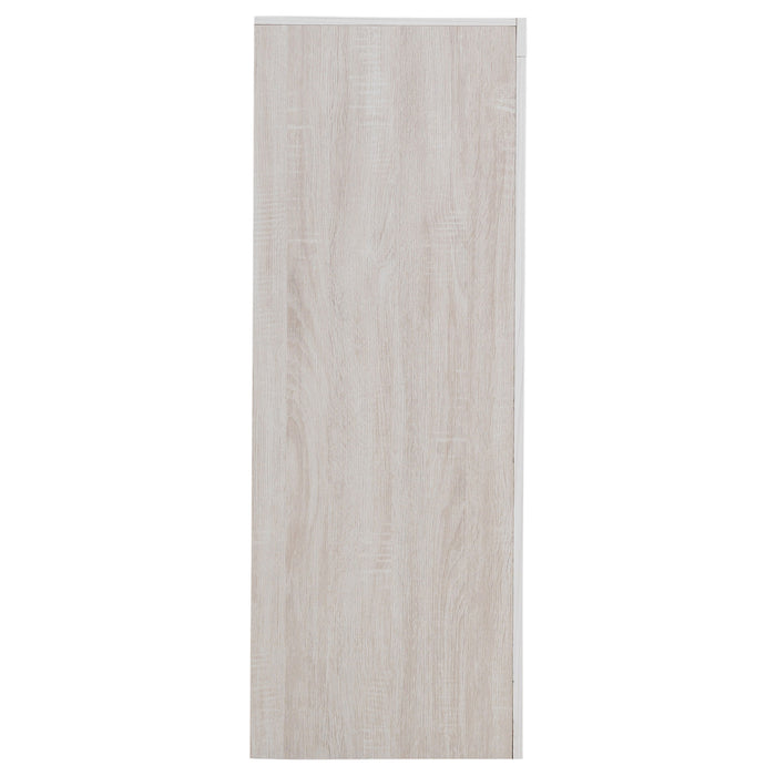 CoasterEveryday Brantford 4-drawer bedroom chest in coastal white wood finish, featuring sleek drawer handles and a modern design.