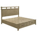 Hazlewood 59-inch Eastern King Storage Bed by CoasterEveryday in Vineyard Oak wood with storage drawers and modern design.