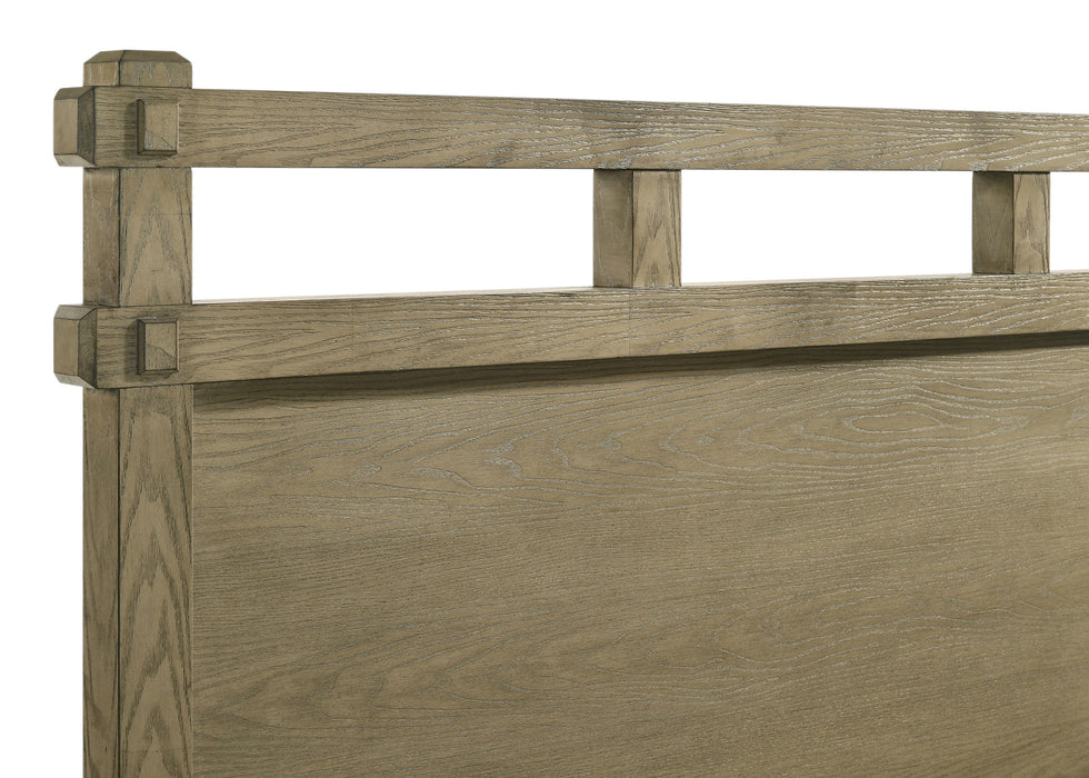 Hazlewood 59-inch Eastern King Storage Bed by CoasterEveryday in Vineyard Oak with a modern wooden frame and built-in storage drawers.